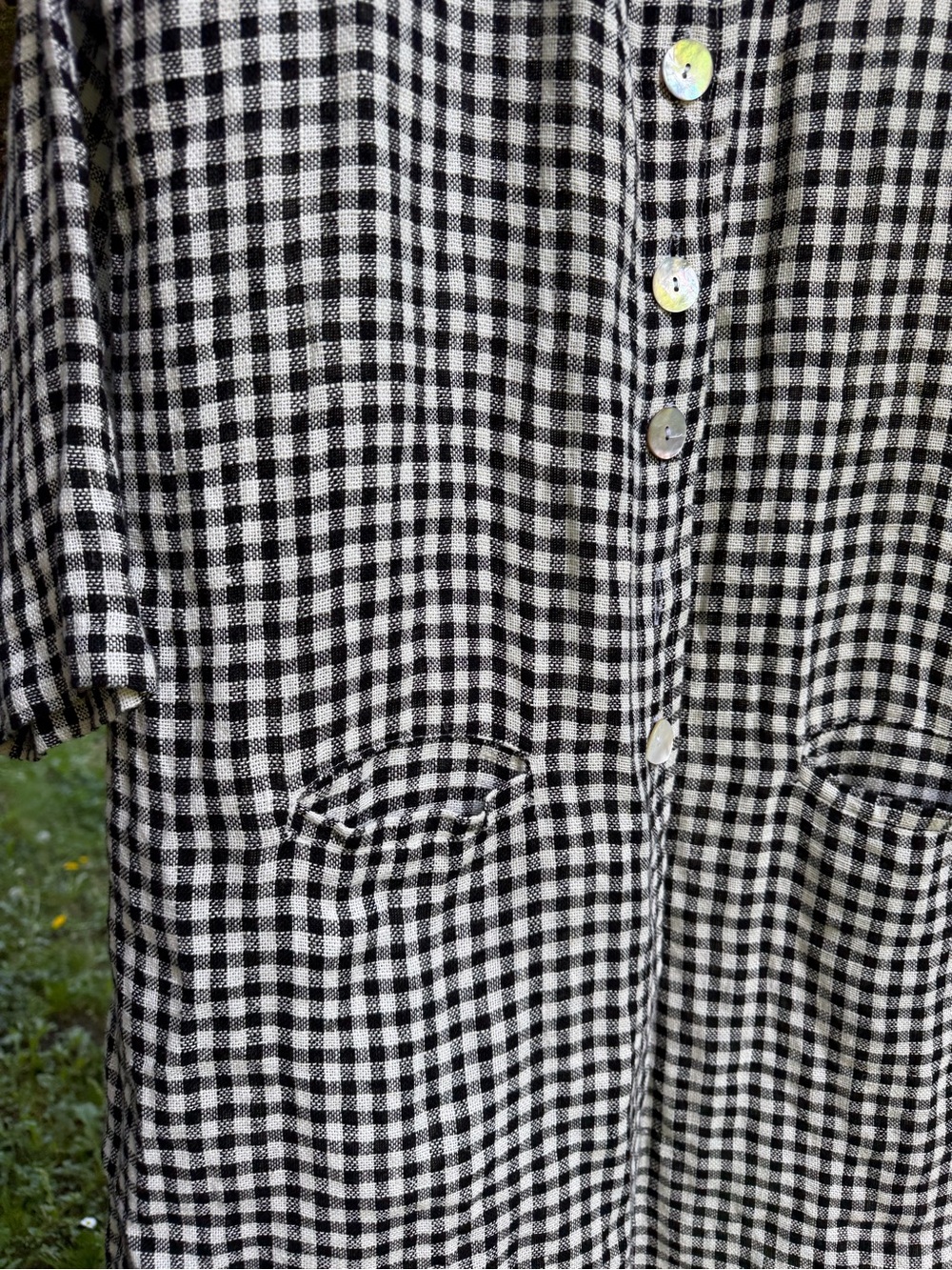 Meg by Design linen check jacket*. S - Picture 5 of 6